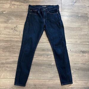 Express Dark Indigo Skinny Jeans